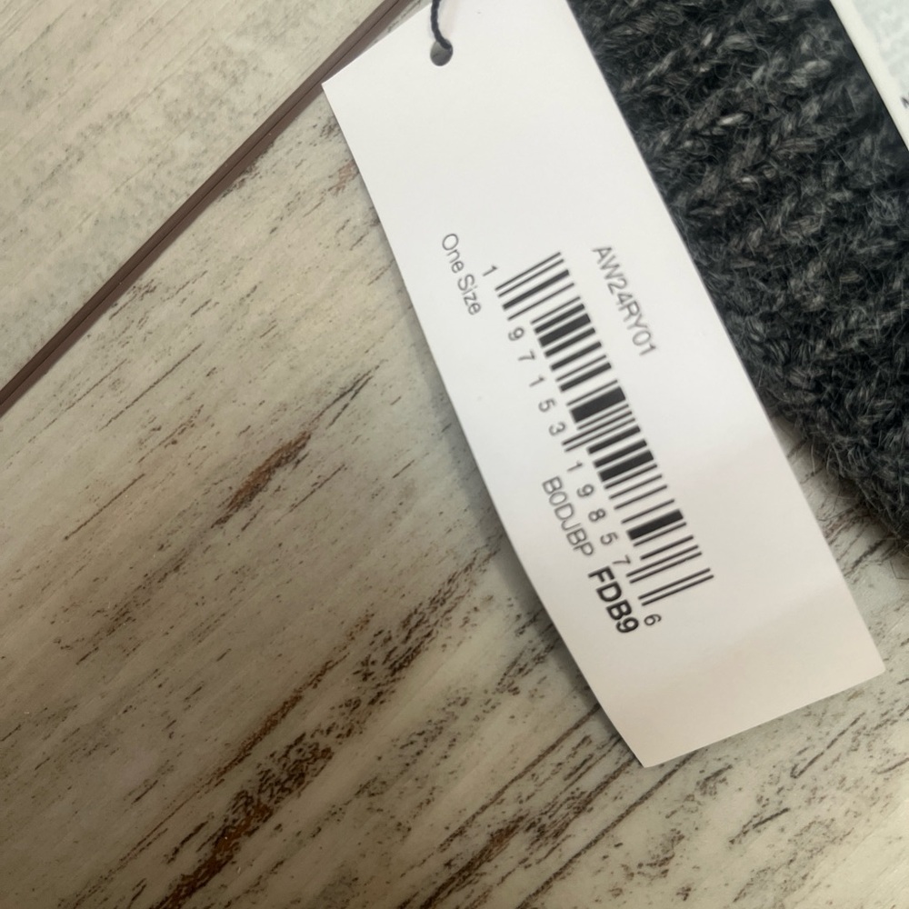 NWT The Drop Ribbed Knit Knot Beanie – Heather Gray, One Size - Picture 6 of 10